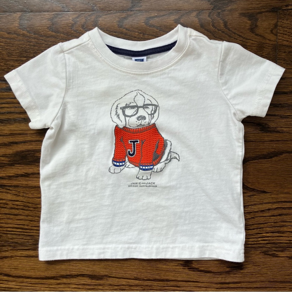 Janie and Jack Preppy Dog T-shirt